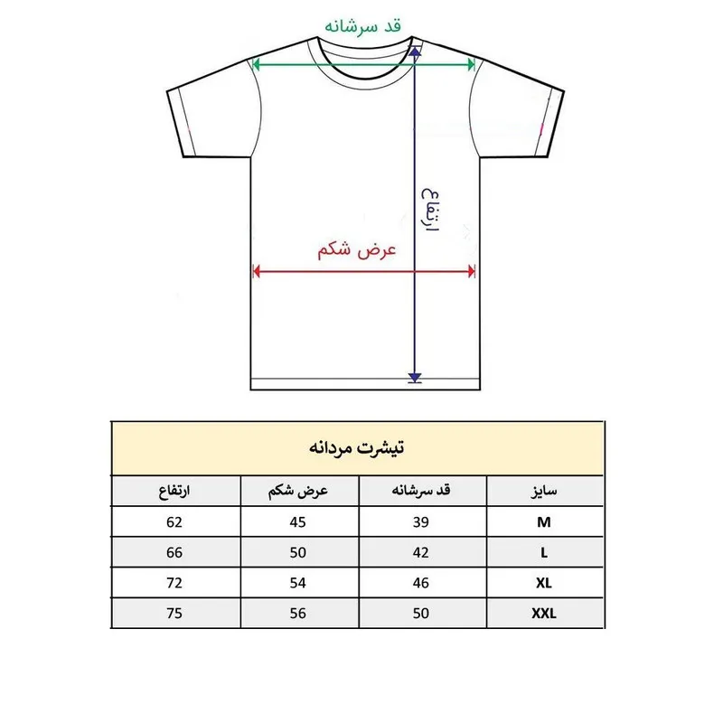 تیشرت آستین کوتاه مردانه پاد آفرین مدل خودتو دوست داشته باش کد 1725